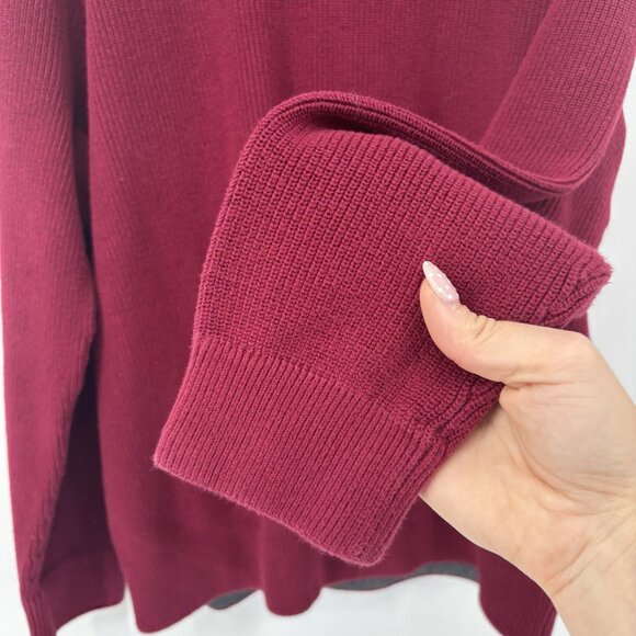 Eddie Bauer Sweater Men’s Red Pullover Crew Neck Knit 100% Cotton Size Large - Picture 4 of 10